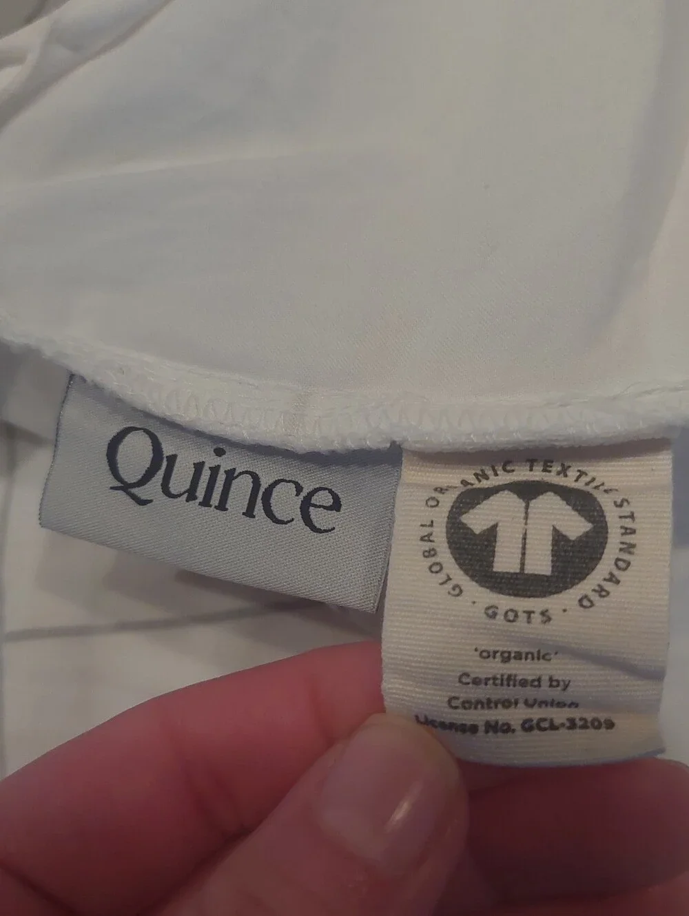 Quince 100% Organic Percale Cotton Windowpane Duvet Cover! Full/ Queen (637)